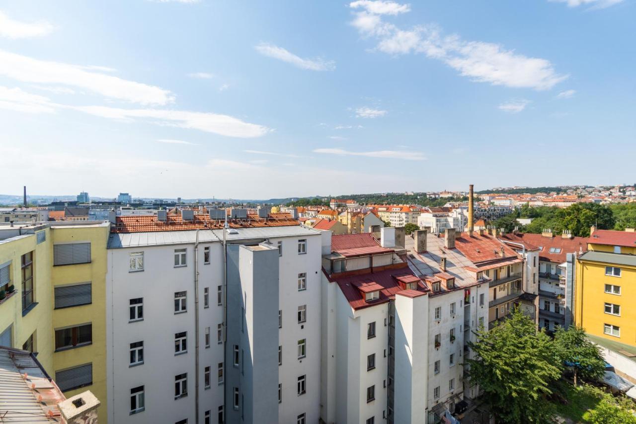 Penthouse # 81 With Panoramic City View In Elite Rezidence With Free Parking Praha Bagian luar foto